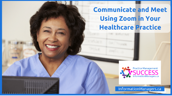 Communicate and Meet with Zoom Training in Healthcare Reception