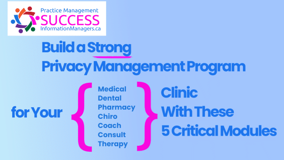 Build a Strong Privacy Management Program for Your Clinic With These 5 Critical Modules