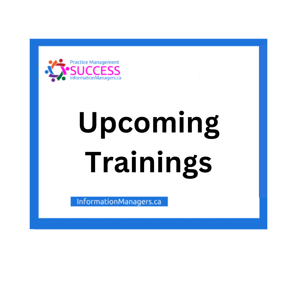 informationmanagers.ca upcoming trainings